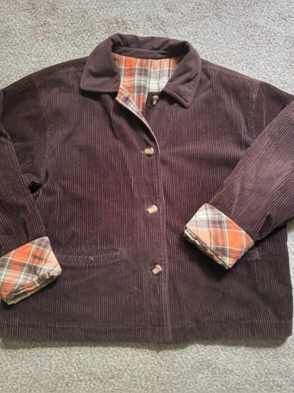 Vintage Corduroy Reversible Jacket (L)
